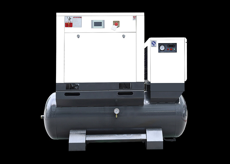 7.5kw Integrated Screw Air Compressor With 300l Tank Laser Cutting